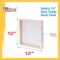 Unfinished Cradled Wood Panels for Painting, 3 Pack of 12x12 inch - Gallery Birch Wooden Canvas Boards 1-1/2" Deep - Mixed-Media Craft, Acrylic, Oil, Encaustic, Paint Pouring